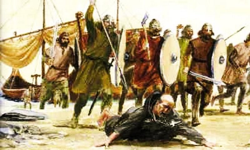 Atak wikingów na klasztor Lindisfarne